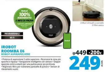 Comet iRobot Roomba E6 Robot Aspirapolvere offerta