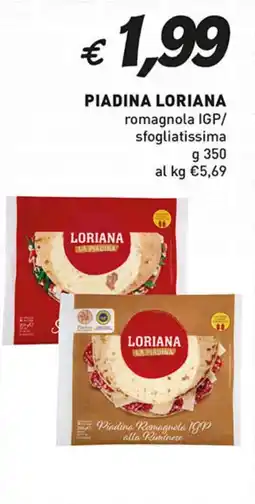 Coal PIADINA LORIANA romagnola IGP/ sfogliatissima offerta