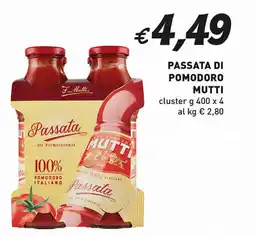 Coal Passata di pomodoro MUTTI offerta