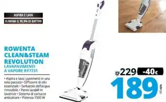 Comet Rowenta Clean & Steam Revolution offerta