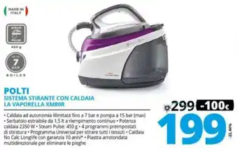 Comet Polti Sistema Stirante Con Caldaia La Vaporella XM80R offerta