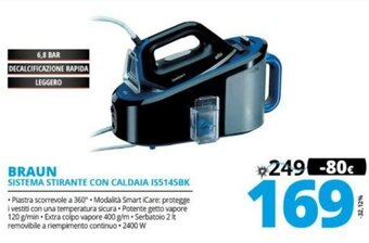 Comet Braun Sistema Stirante con Caldaia IS5145BK offerta