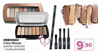 Iperal DEBORAH Color Moods palette ombretti + multi-pennello offerta