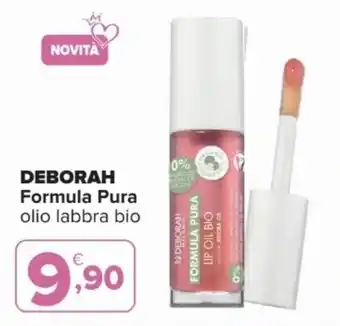 Iperal DEBORAH Formula Pura olio labbra bio offerta