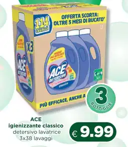 Acqua & Sapone ACE igienizzante classico detersivo lavatrice offerta