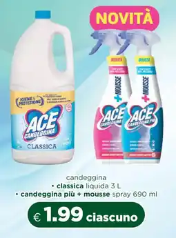 Acqua & Sapone ACE candeggina offerta