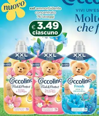 Acqua & Sapone Coccolino xxl ammorbidente concentrato offerta