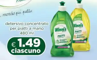 Acqua & Sapone Winni's detersivo concentrato per piatti a mano offerta