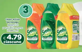 Acqua & Sapone Svelto clean active tecnology detersivo per piatti a mano offerta