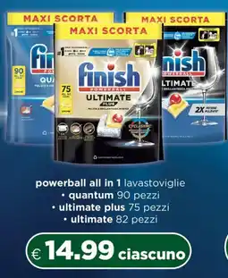 Acqua & Sapone Finish powerball all in 1 lavastoviglie offerta