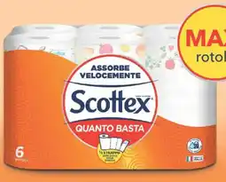 Acqua & Sapone Scottex quanto basta carta da cucina 6 rotoli offerta