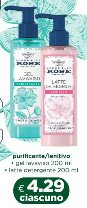 Acqua & Sapone ACQUA ALLE ROSE purificante/lenitivo offerta