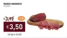 Prezzemolo e Vitale Manzo marinato offerta