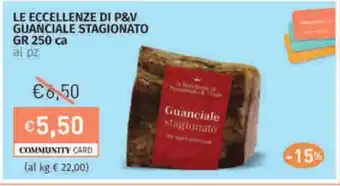 Prezzemolo e Vitale Le eccellenze di p&v guanciale stagionato offerta