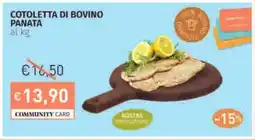 Prezzemolo e Vitale Cotoletta di bovino panata offerta