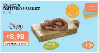 Prezzemolo e Vitale Salsiccia datterino e basilico offerta