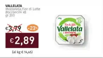 Prezzemolo e Vitale VALLELATA Mozzarella Fior di Latte Bocconcini offerta