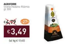 Prezzemolo e Vitale AGRIFORM Grana Padano Riserva offerta