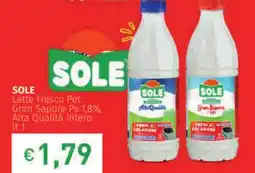 Prezzemolo e Vitale SOLE Latte Fresco Pet Gran Sapore Ps 1,8%, Alta Qualità Intero offerta