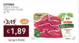 Prezzemolo e Vitale CITTERIO Taglio Fresco Prosciutto Crudo offerta