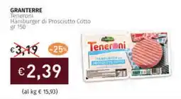 Prezzemolo e Vitale GRANTERRE Teneroni Hamburger di Prosciutto Cotto offerta