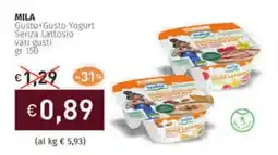 Prezzemolo e Vitale MILA Gusto Gusto Yogurt Senza Lattosio vari gusti offerta