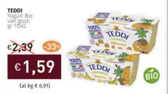 Prezzemolo e Vitale TEDDI Yogurt Bio vari gusti offerta