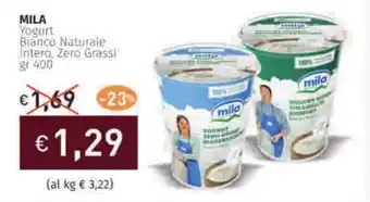 Prezzemolo e Vitale MILA Yogurt Bianco Naturale Intero, Zero Grassi offerta