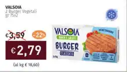 Prezzemolo e Vitale VALSOIA 2 Burger Vegetali offerta