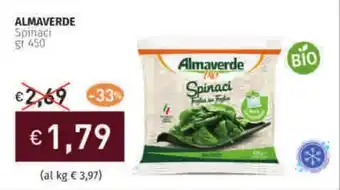 Prezzemolo e Vitale ALMAVERDE Spinaci offerta