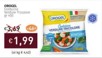 Prezzemolo e Vitale OROGEL Contorno Verdure Tricolore offerta