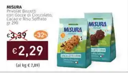 Prezzemolo e Vitale MISURA Privolat Biscotti con Gocce di Cioccolato, Cacao e Riso Soffiato offerta