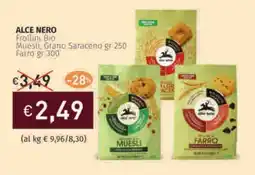 Prezzemolo e Vitale ALCE NERO Frollini Bio Muesli, Grano Saraceno offerta