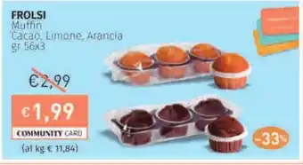 Prezzemolo e Vitale FROLSI Muffin Cacao, Limone, Arancia offerta