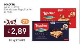 Prezzemolo e Vitale LOACKER Wafer Classic Cremkakao, Napolitaner offerta