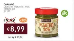 Prezzemolo e Vitale DAMIANO Crema di Pistacchi 100% Tostati Bio offerta