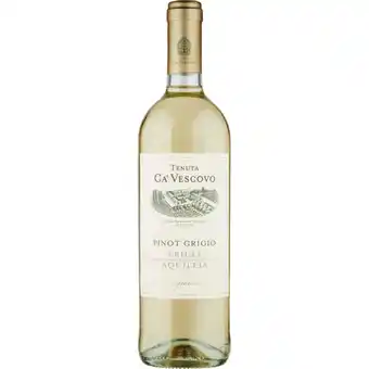 Coop PINOT GRIGIO FRIULI AQUILEIA D.O.C. TENUTA CÀ VESCOVO offerta