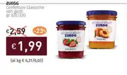 Prezzemolo e Vitale ZUEGG Confetture Classiche vari gusti offerta