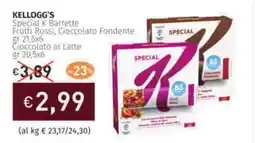 Prezzemolo e Vitale KELLOGG'S Special K Barrette Frutti Rossi, Cioccolato fondente offerta