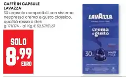 Pam Caffè in capsule LAVAZZA offerta