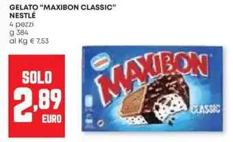 Pam Gelato "maxibon classic" NESTLÉ offerta