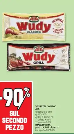 Pam Würstel "wudy" AIA offerta