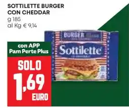 Pam Sottilette burger con cheddar offerta