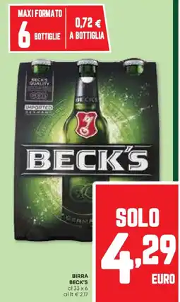 Pam Birra BECK'S offerta