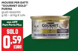 Pam Mousse per gatti "gourmet gold" PURINA offerta