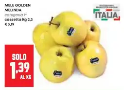Pam Mele golden MELINDA offerta