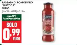 Pam Passata di pomodoro "rustica" CIRIO offerta