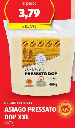 ALDI Regione che vai asiago pressato dop xxl offerta