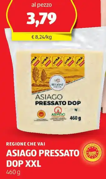 ALDI Regione che vai asiago pressato dop xxl offerta