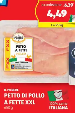 ALDI Il podere petto di pollo a fette xxl offerta